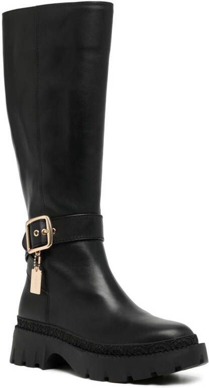 Coach buckle-detail long boots Black