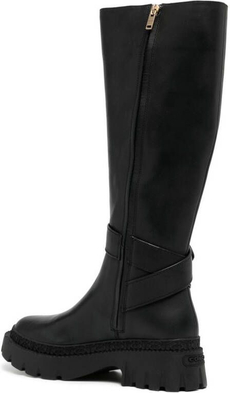 Coach buckle-detail long boots Black