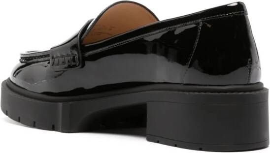 Coach Leah patent-leather loafers Black