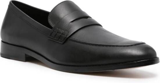 Coach Declan leather penny loafers Black