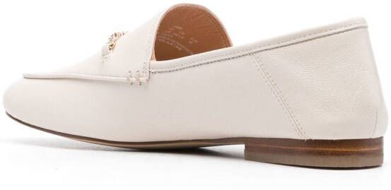 Coach Hannah chain-strap leather loafers Neutrals