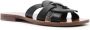 Coach Issaa leather flat sandals Black - Thumbnail 2