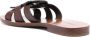 Coach Issaa leather flat sandals Brown - Thumbnail 3