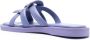 Coach Issaa leather flat sandals Purple - Thumbnail 3