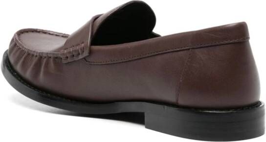 Coach Jolene leather loafers Brown