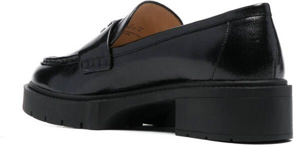 Coach Leah chunky sole leather loafers Black