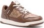 Coach logo-debossed panelled leather sneakers Brown - Thumbnail 2