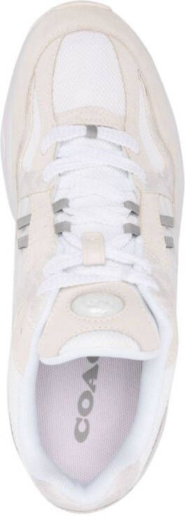 Coach logo-embossed panelled sneakers White