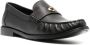 Coach logo-plaque leather loafers Black - Thumbnail 2