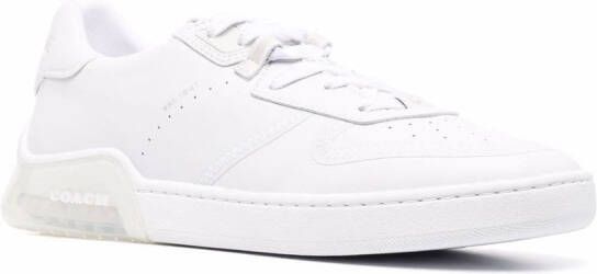 Coach low-top lace-up trainers White