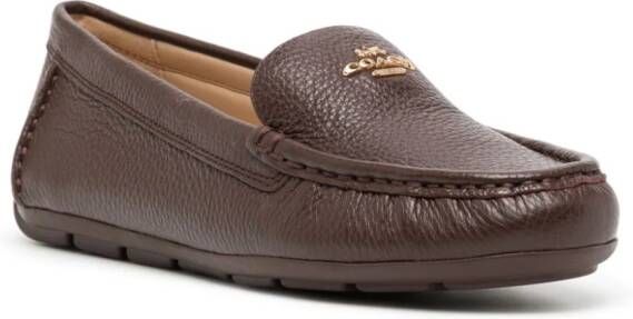 Coach Marley Driver leather loafers Brown