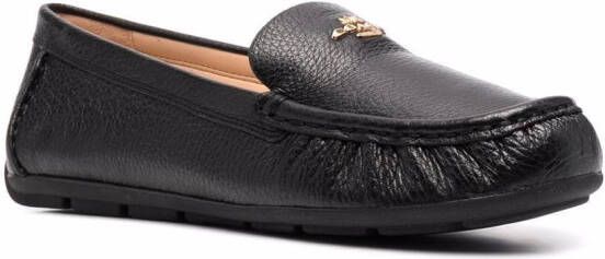 Coach Marley leather driver loafers Black