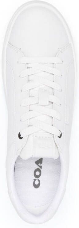 Coach round-toe lace-up sneakers White