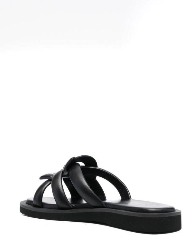 Coach sheepskin sandals Black