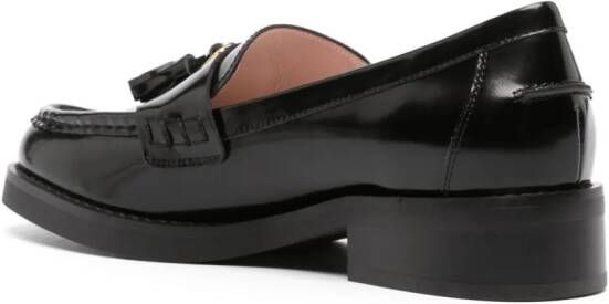 Coccinelle 35mm tassel-detail leather loafers Black