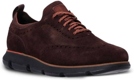 Cole Haan 4.ZERØGRAND Oxford-style suede sneakers Brown