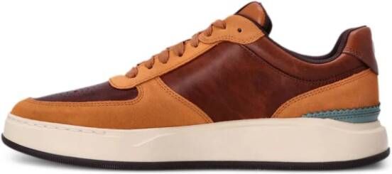 Cole Haan Grandpro panelled lace-up sneakers Orange