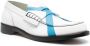 College contrast-stitching leather loafers White - Thumbnail 2