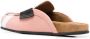 College slip-on leather mules Pink - Thumbnail 3