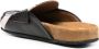 College stripe-print leather slippers Brown - Thumbnail 3
