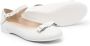 Colorichiari bow-detail leather ballerina shoes White - Thumbnail 2