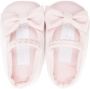 Colorichiari bow-detail twill ballerina shoes Pink - Thumbnail 3