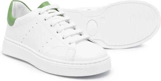 Colorichiari colourblock leather sneakers White