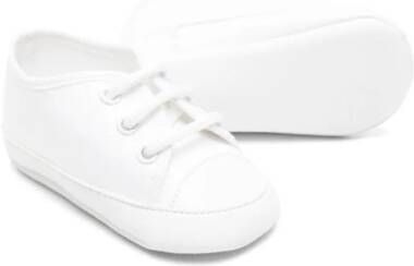 Colorichiari contrasting-toecap twill sneakers White