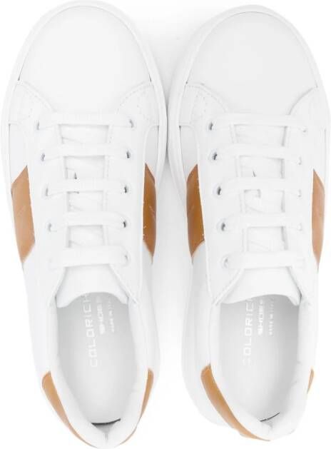 Colorichiari lace-up leather sneakers White