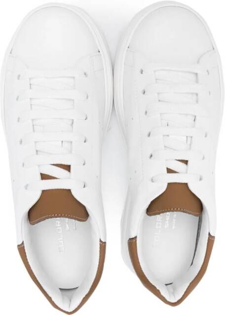 Colorichiari panelled lace-up sneakers White