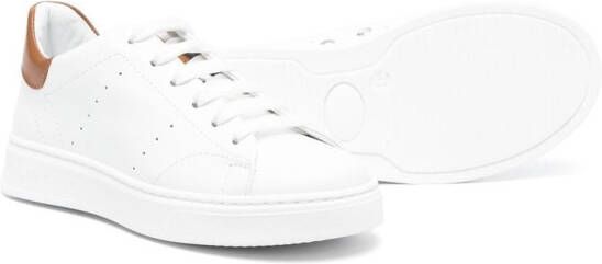 Colorichiari perforated detail low-top sneakers White