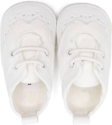 Colorichiari perforated panelled sneakers White
