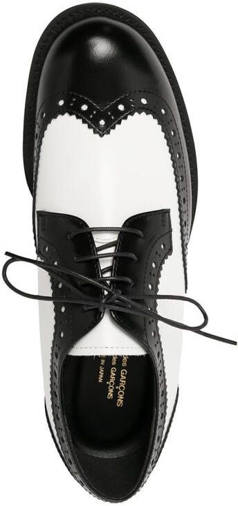 Comme Des Garçons Comme Des Garçons perforated-detail lace-up brogues Black