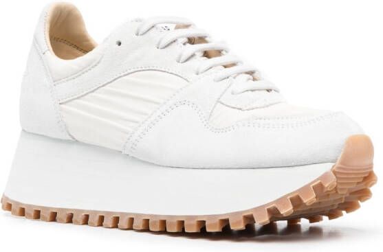 Comme Des Garçons Comme Des Garçons x Spalwart platform panelled sneakers White