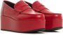 Comme Des Garçons Girl platform leather penny loafers Red - Thumbnail 2