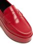 Comme Des Garçons Girl platform leather penny loafers Red - Thumbnail 4