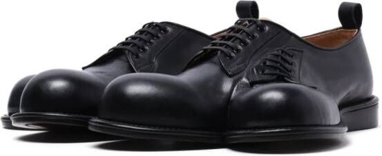 Comme des Garçons Homme Plus asymmetric leather Derby shoes Black