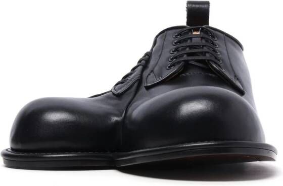 Comme des Garçons Homme Plus asymmetric leather Derby shoes Black
