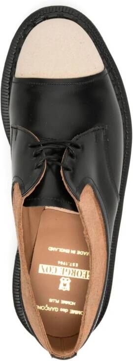 Comme des Garçons Homme Plus colour-block leather oxford shoes Black