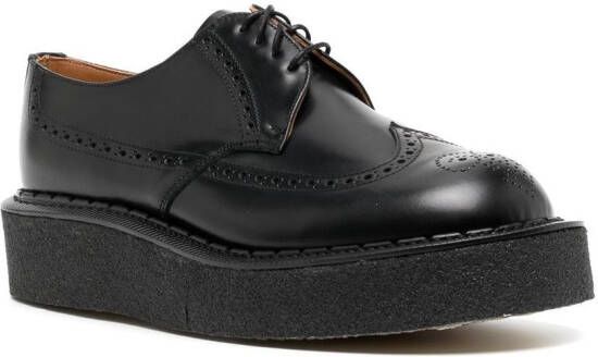 Comme des Garçons Homme Plus leather platform derby shoes Black