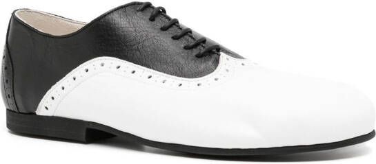 Comme des Garçons Homme Plus two-tone leather derby shoes Black