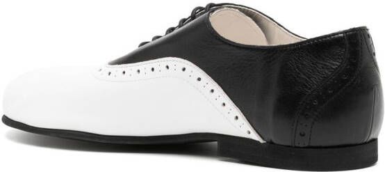Comme des Garçons Homme Plus two-tone leather derby shoes Black