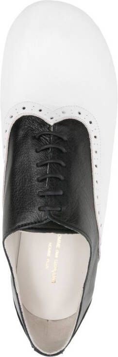 Comme des Garçons Homme Plus two-tone leather derby shoes Black