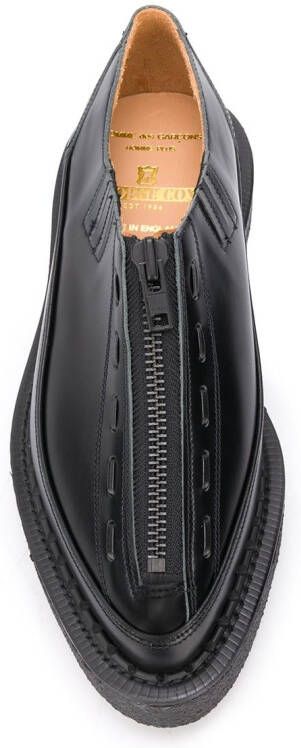 Comme des Garçons Homme Plus zipped chunky sole loafers Black