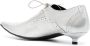 Comme Des Garçons metallic-effect lace-up oxford shoes Silver - Thumbnail 3