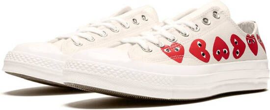 Comme Des Garçons Play x Converse Chuck 70 Ox "Multi Hearts White" sneakers