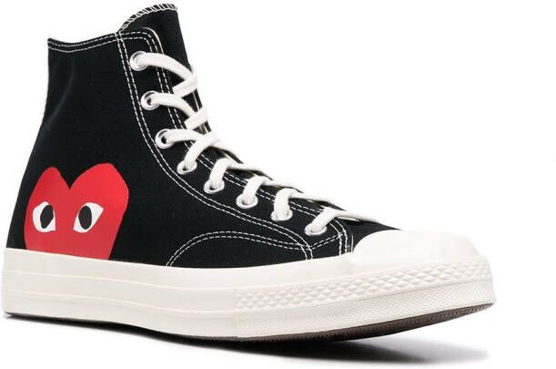 Comme Des Garçons Play x Converse Chuck 70 high-top "Half Heart" sneakers Black