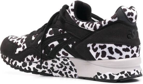Comme Des Garçons Shirt leopard-print lace-up sneakers Black