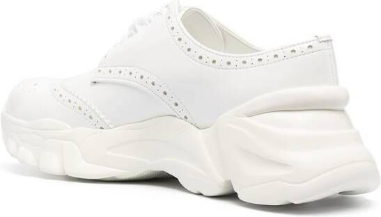 Comme des Garçons TAO brogue trim sneakers White
