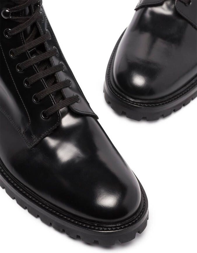 Common Projects combat ankle boots Black